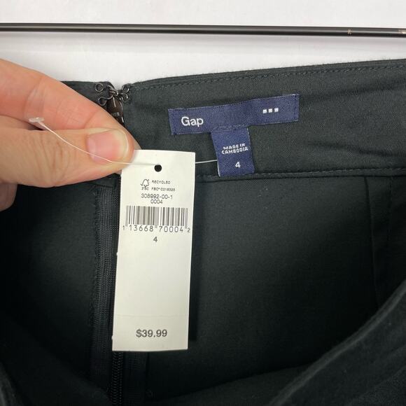 GAP Factory | NWT Black Cotton Blend Short Classic Pencil Skirt - Picture 5 of 7